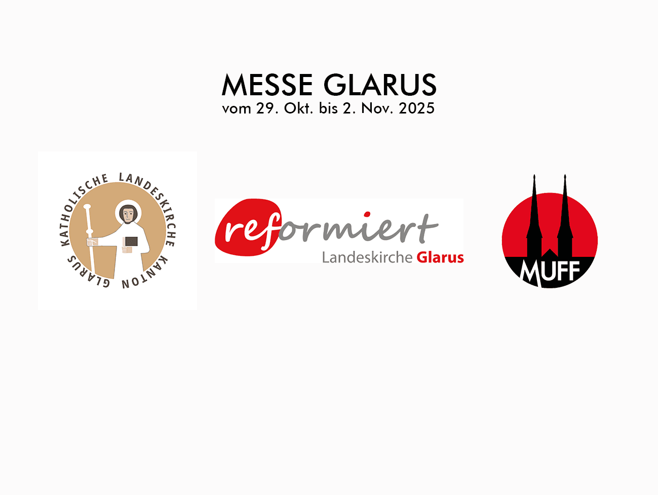 Messe Glarus drei Logo