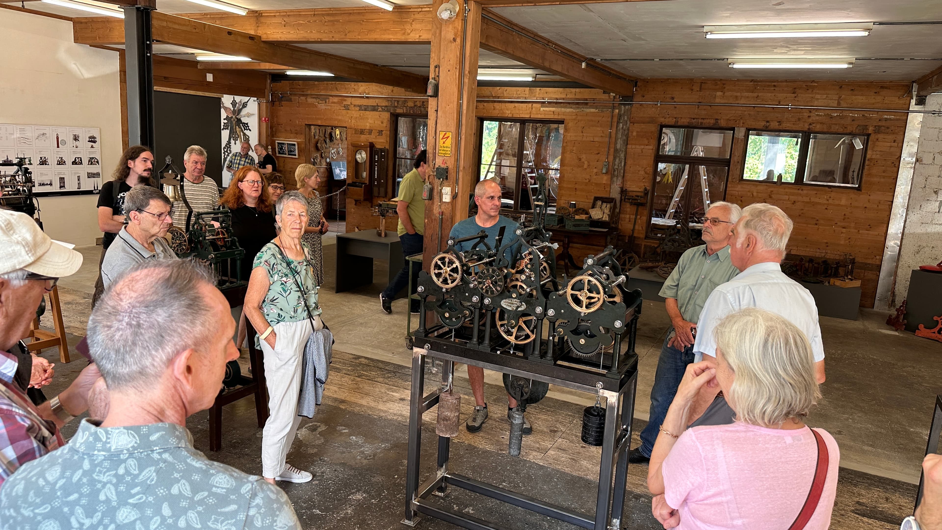 Ausführungen von Thomas Burkart zu den Turmuhren